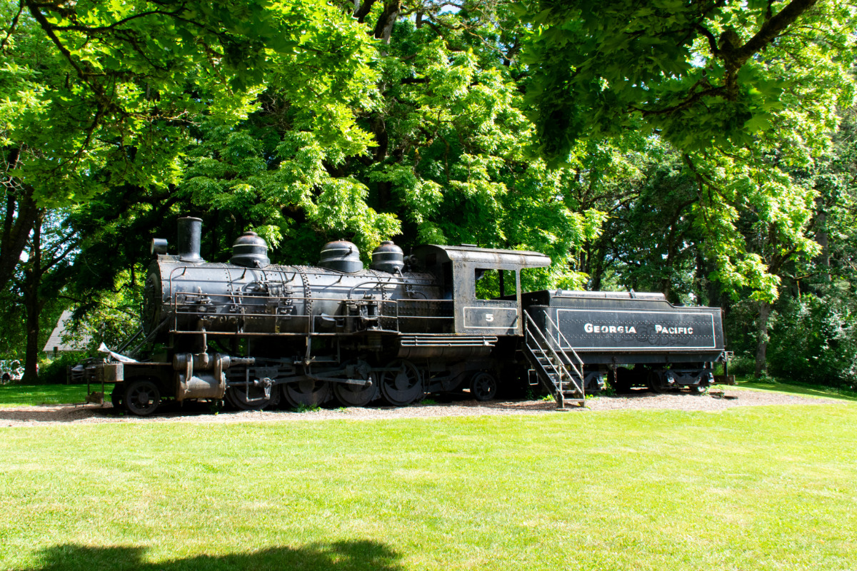 Avery Park's historic steam locomotive, gifted to the City of Corvallis Avery Park Train Engine