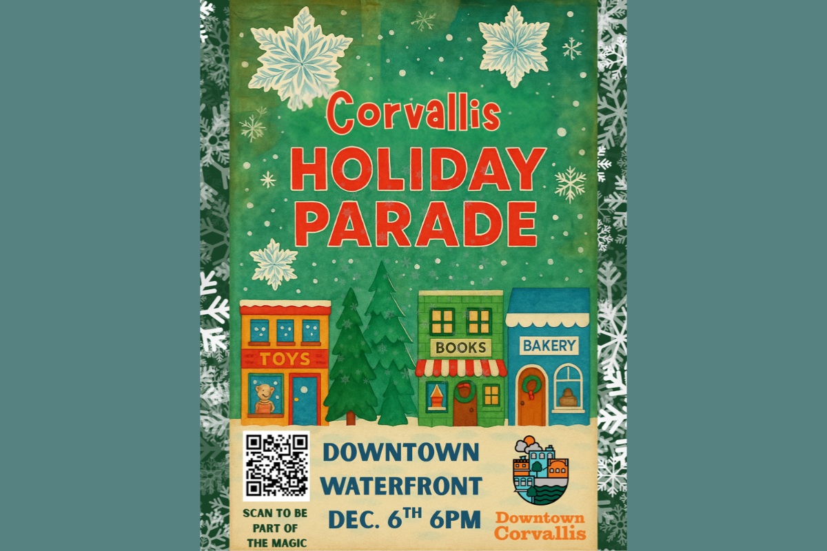 Corvallis Holiday Parade, Event Poster, Corvallis, Oregon