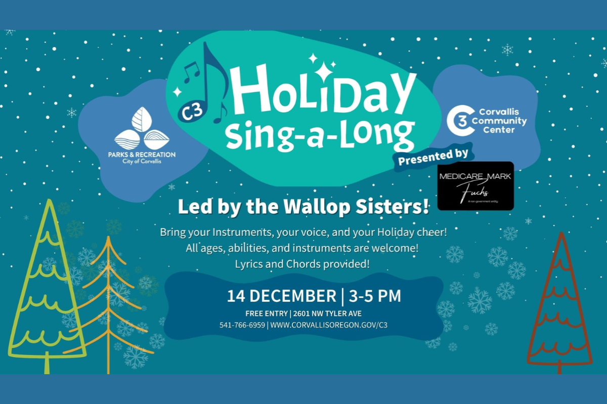 Join C3 for a fun and festive community sing-along to celebrate the holidays, led by the Wallop Sisters.