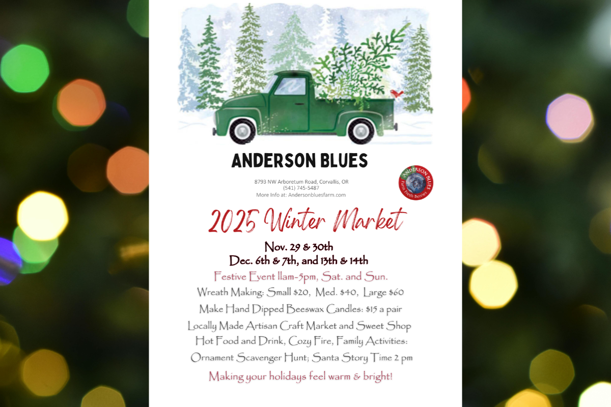 Anderson Blues 2025 Winter Market, Corvallis, Oregon