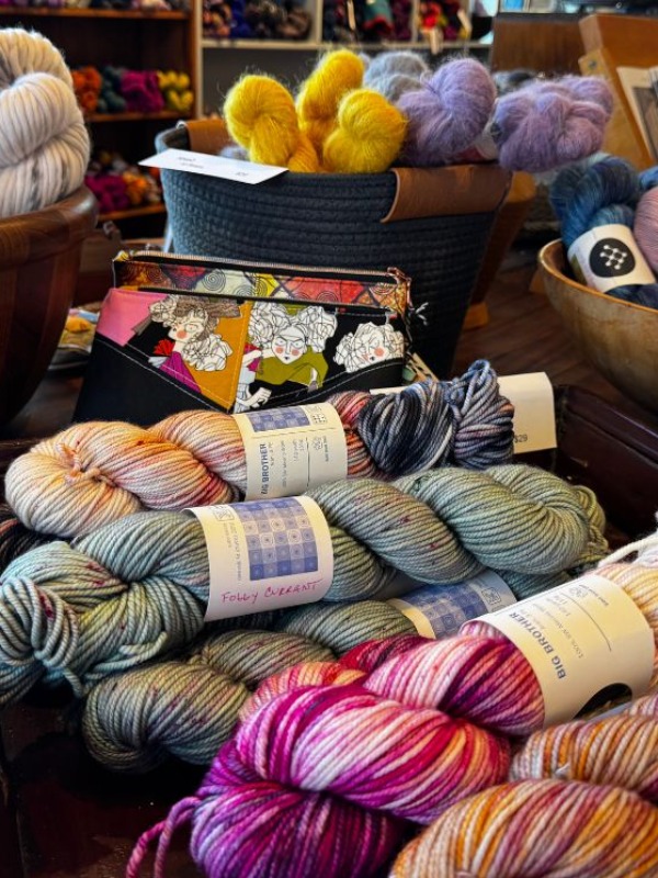 The Lonely Skein yarn display