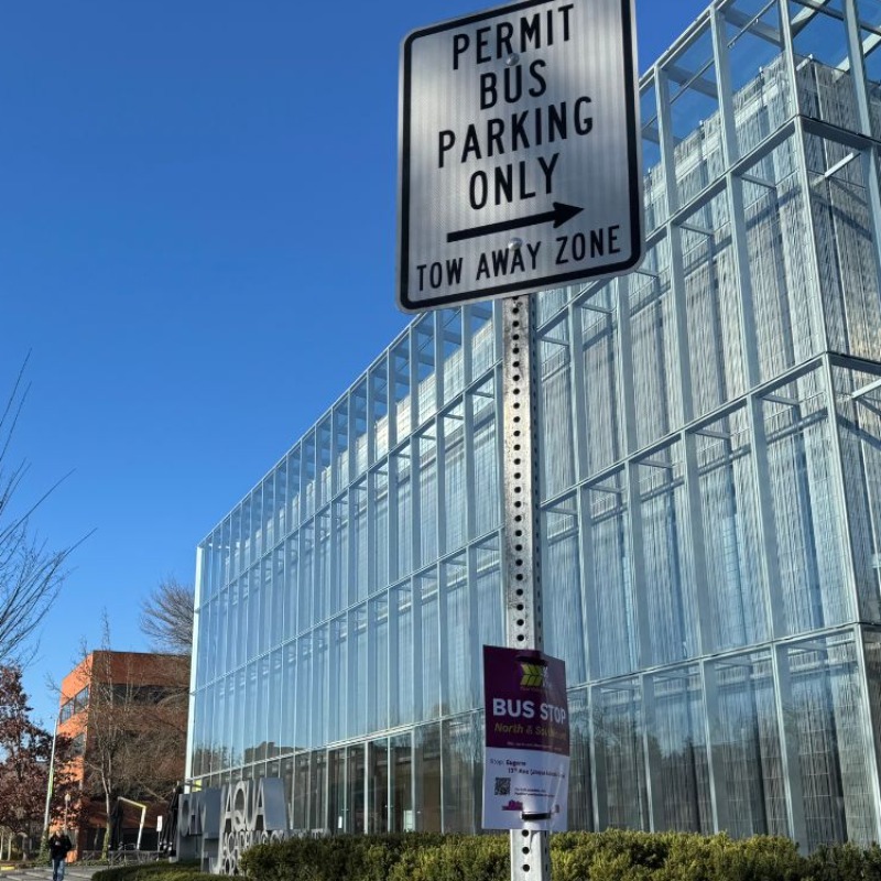 Eugene bus park only sign, from Stacey Newman Weldon