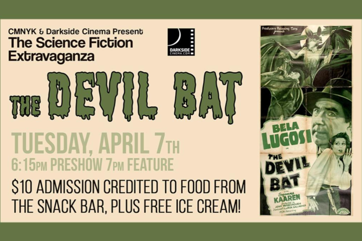 The Devil Bat Event Poster, from Darkside Cinema