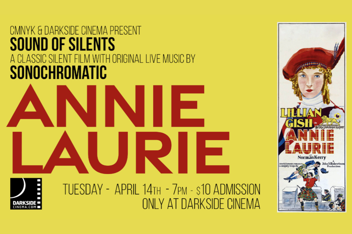 Annie Laurie Sound of Silents Event Poster, via Darkside Cinema
