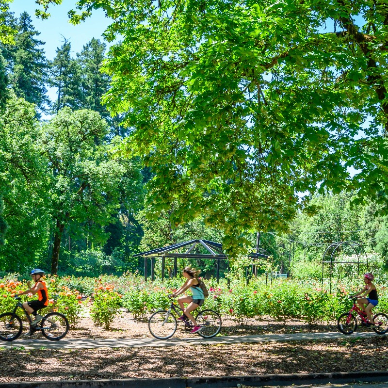 Bikers at Avery Park, photo by Reed Lane Photography