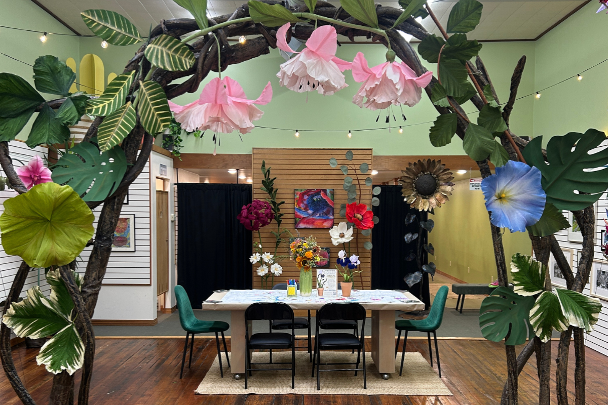 Paper Flower workshop at Plant Posse, photo courtesy Britt West